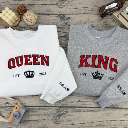 King & Queen Sweatshirt & Hoodie