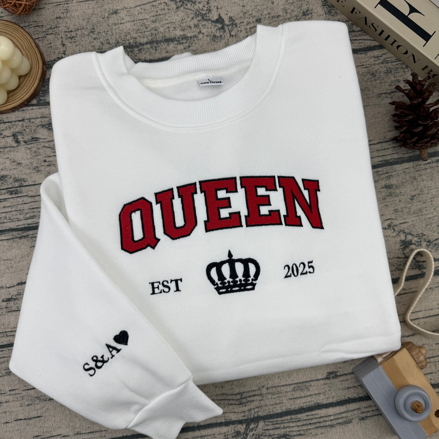 King & Queen Sweatshirt & Hoodie