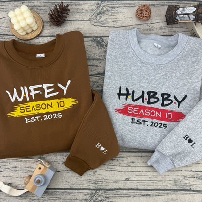 Wifey & Hubby Sweatshirt & Hoodie