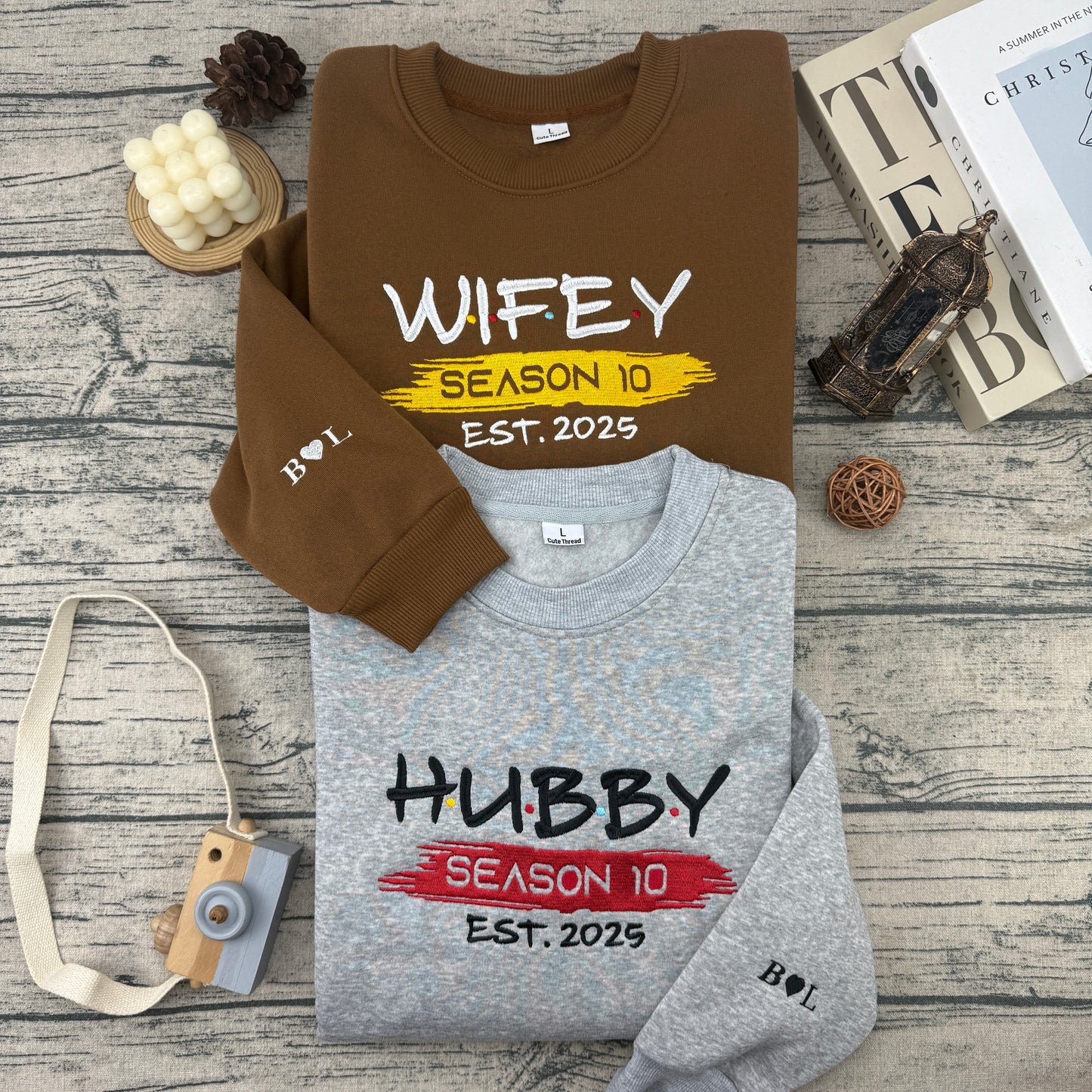 Wifey & Hubby Sweatshirt & Hoodie
