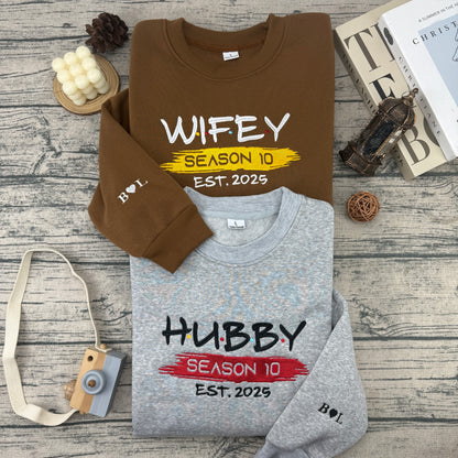 Wifey & Hubby Sweatshirt & Hoodie