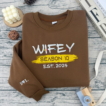 Wifey & Hubby Sweatshirt & Hoodie