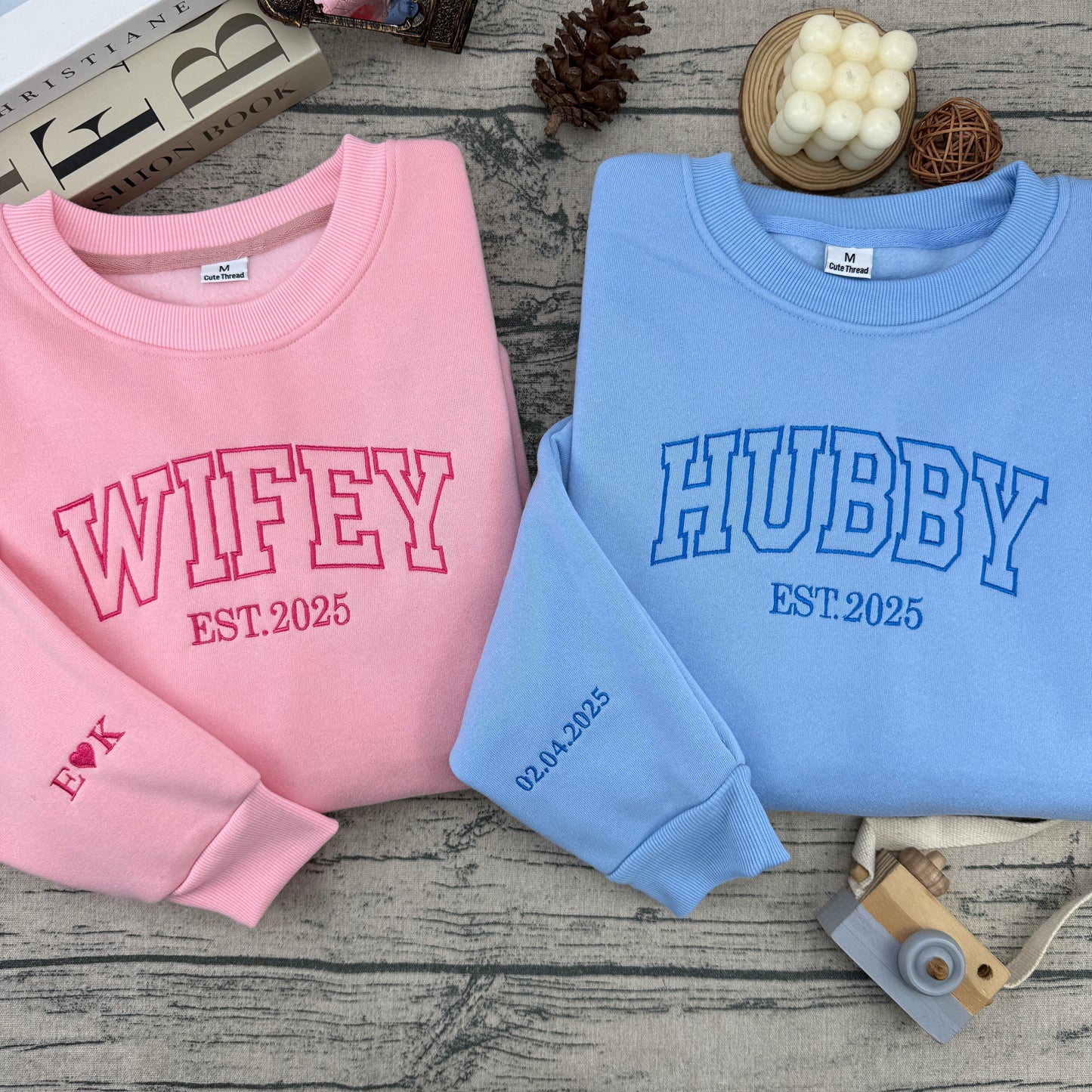 Wifey & Hubby Sweatshirt & Hoodie