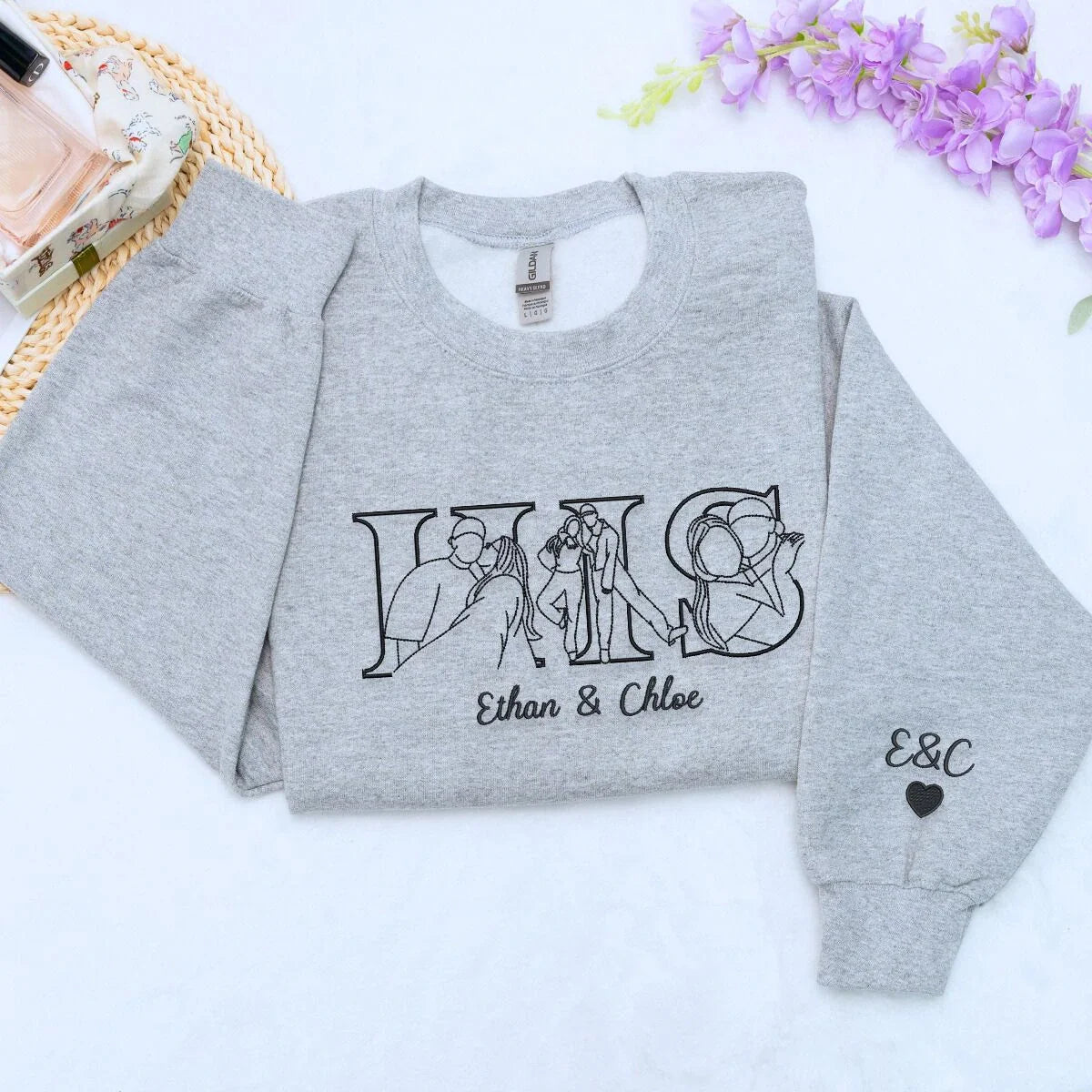 Custom Couple Sweatshirt & Hoodie