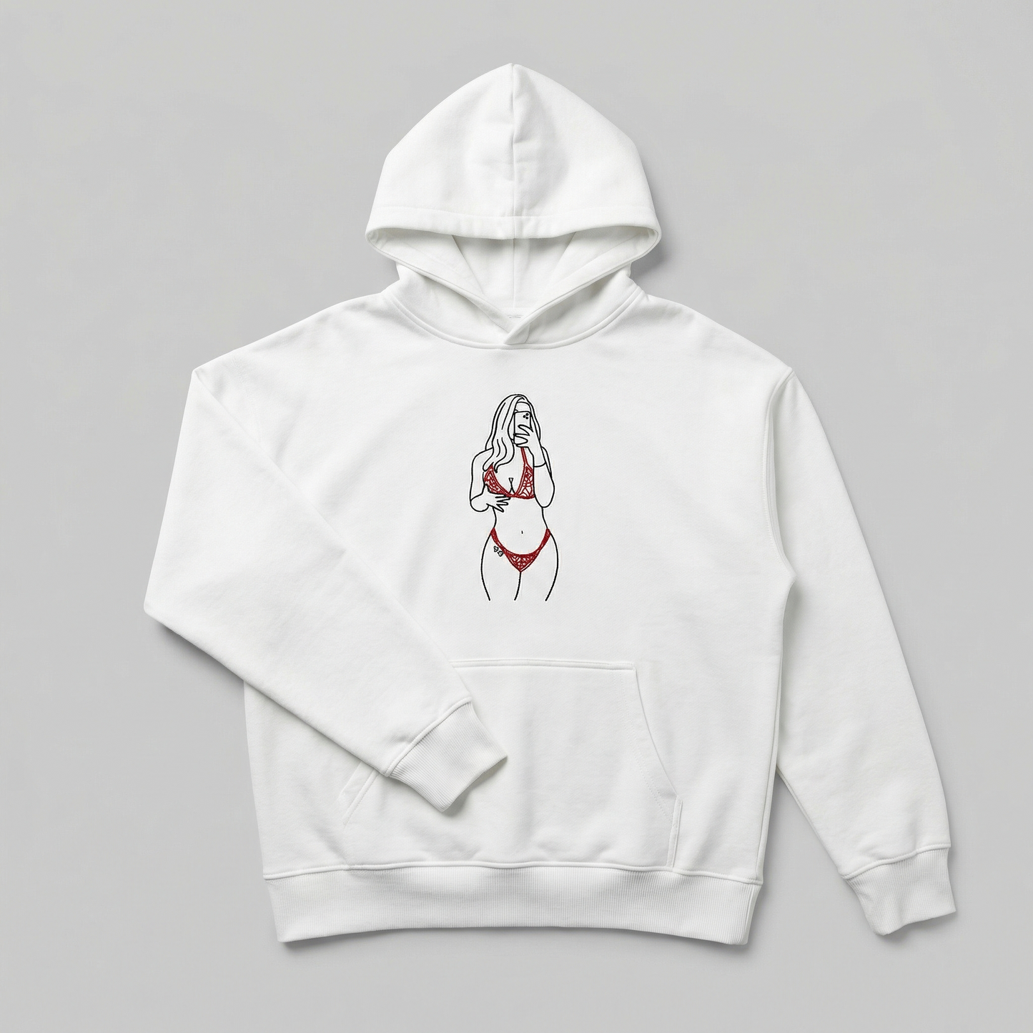Spicy Custom Embroidered Photo Hoodie