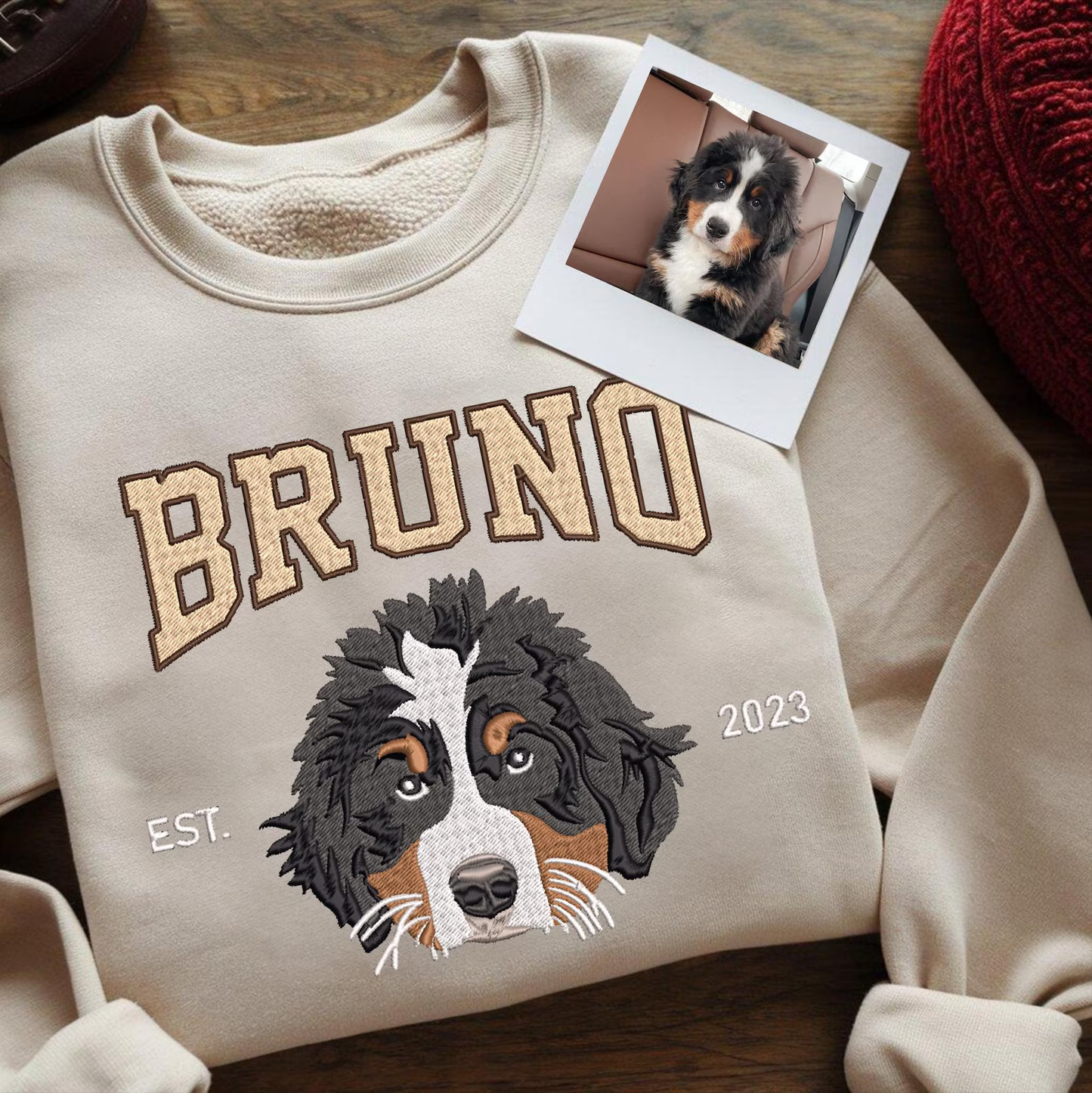Custom Pet Embroidered Sweatshirt & Hoodie