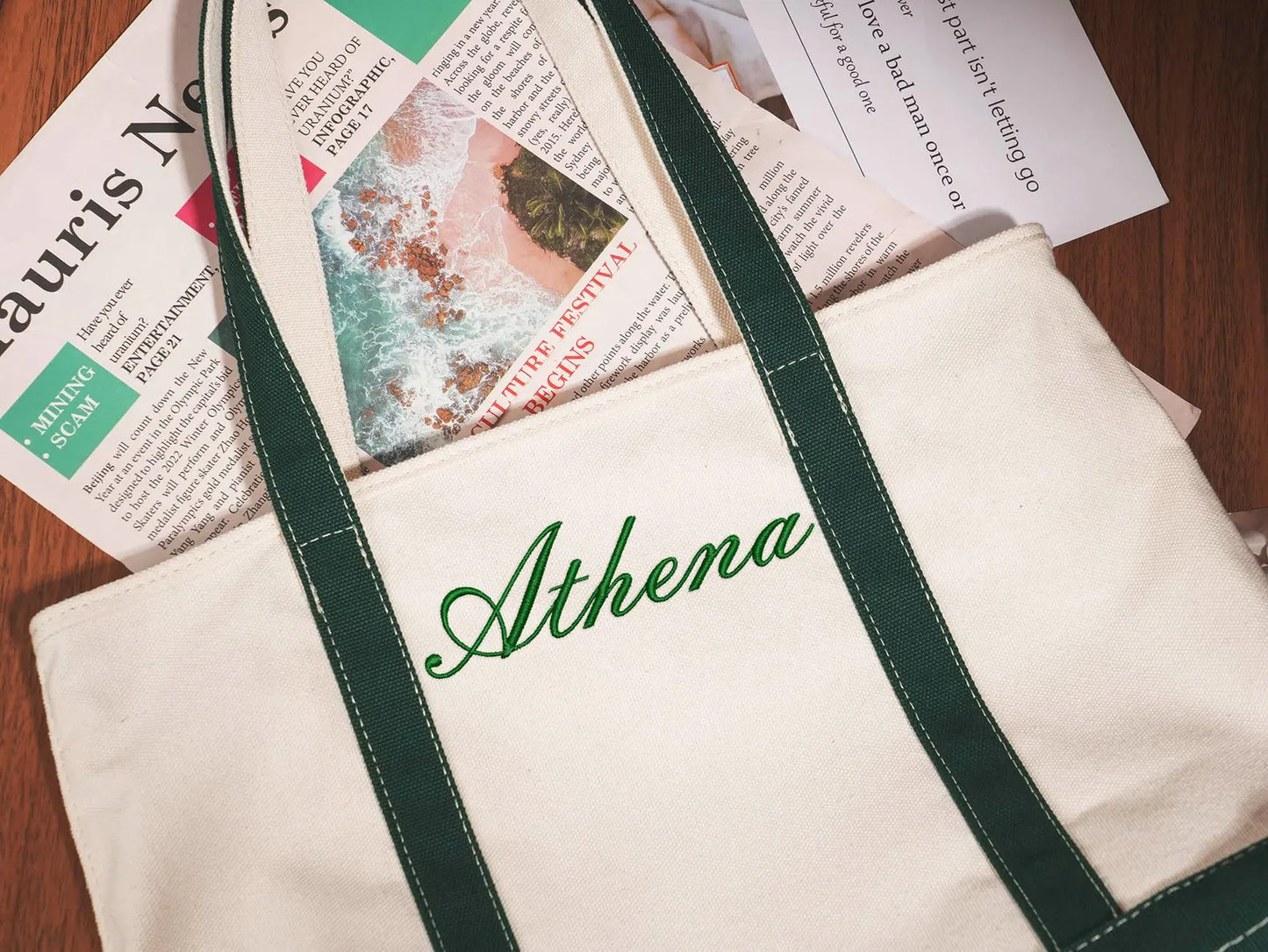 Custom Name Tote Bag