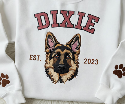 Custom Pet Embroidered Sweatshirt & Hoodie