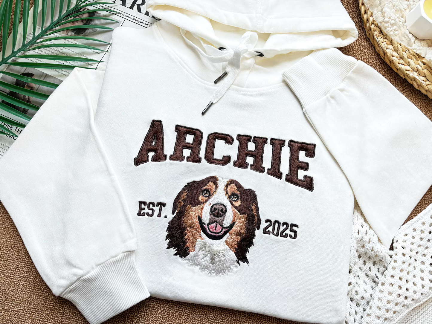 Custom Pet Embroidered Sweatshirt & Hoodie