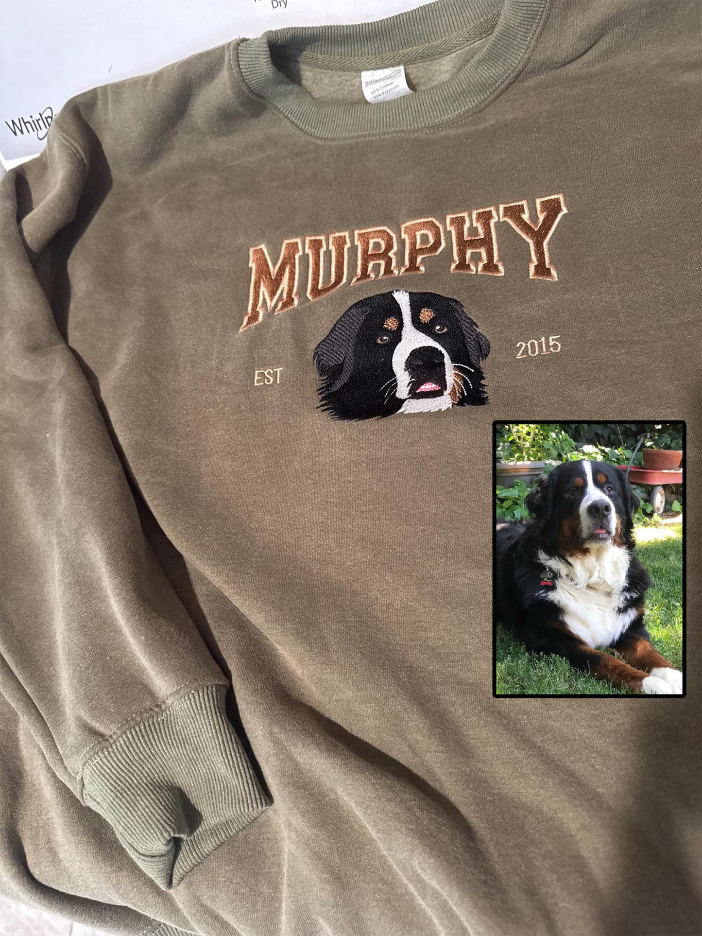 Custom Pet Embroidered Sweatshirt & Hoodie