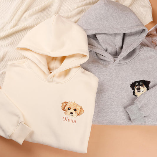 Custom Pet Embroidered Hoodie
