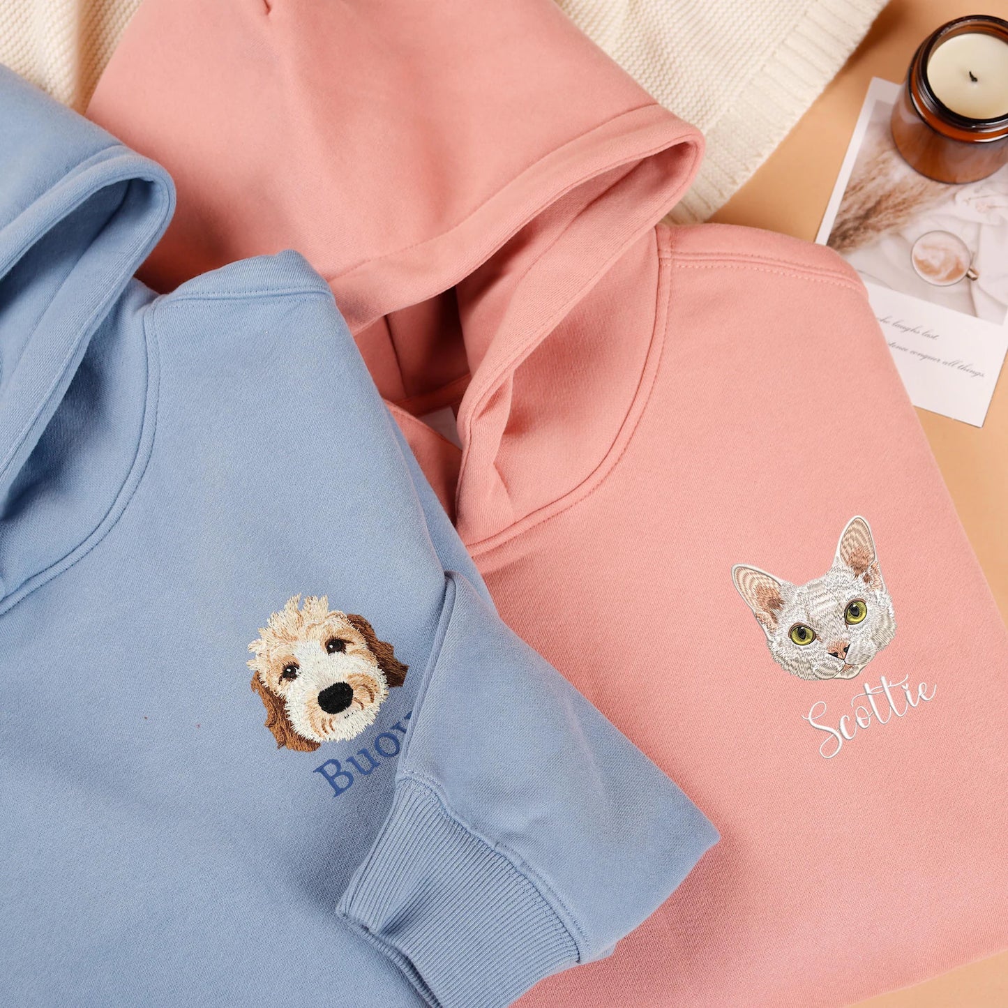 Custom Pet Embroidered T-Shirt